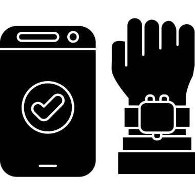 Smartwatch simgesi, basit biçim