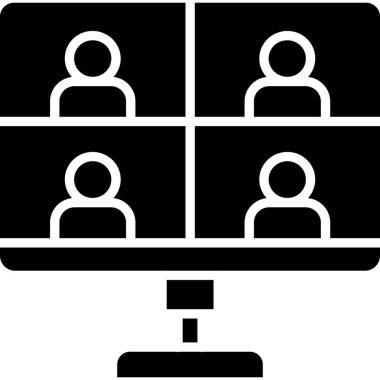 Konferans simgesinin vektör illüstrasyonu