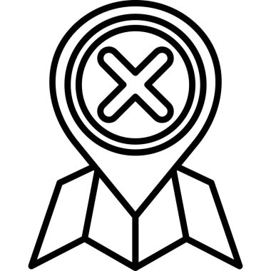 harita konum gezinme simgesi