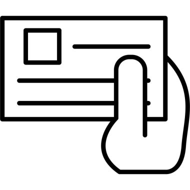 Veri analizi vektör satırı simgesi