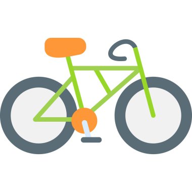 Bisiklet simgesi, düz stil