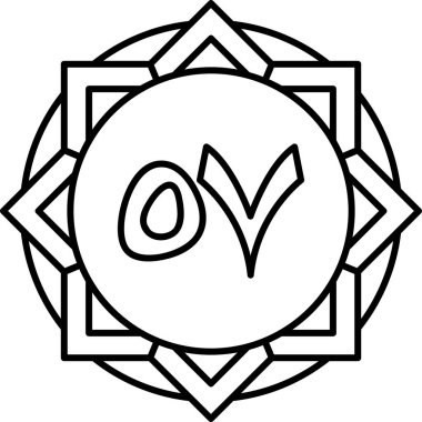 Çin Yeni Yıl simgesi taslak biçiminde