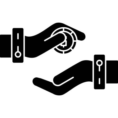 Tokalaşın. Web simgesi basit illüstrasyon