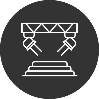 Modern eğitim ikonunun vektör illüstrasyonu