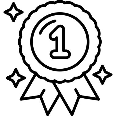 Madalya. Web simgesi basit tasarım