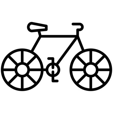 Bisiklet tekeri ikonu. Beyaz arkaplanda izole edilmiş web tasarımı için bisiklet tekeri ikonu