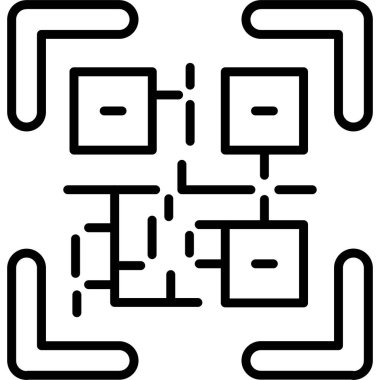 Labirent oyun simgesi ana hat biçiminde