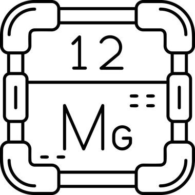Kimyasal simgenin vektör illüstrasyonu