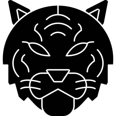 kedi başı simgesi vektör illüstrasyonu