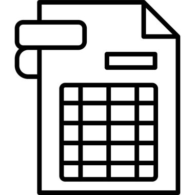 belge klasörü. Web simgesi tasarımı illüstrasyonu