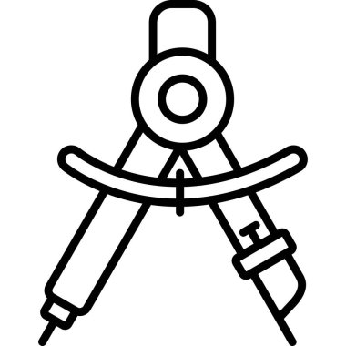 Pusula. Web simgesi basit illüstrasyon