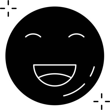 duygu gülümseme simgesi ile doldurulmuş - özet biçimi