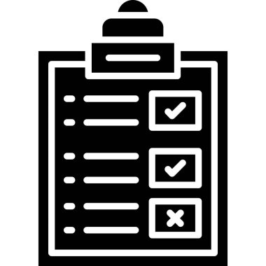 Liste simgesi ve vektör tasarımı içeren pano