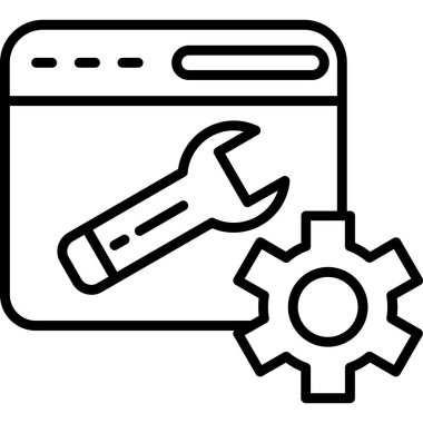 Web tasarım simgesi, vektör illüstrasyonu