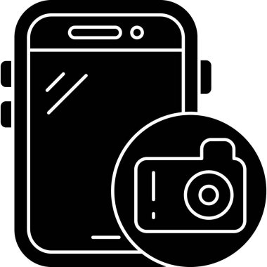 Kamera. Web simgesi basit illüstrasyon