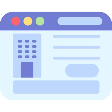 Web tasarım simgesi, vektör illüstrasyonu