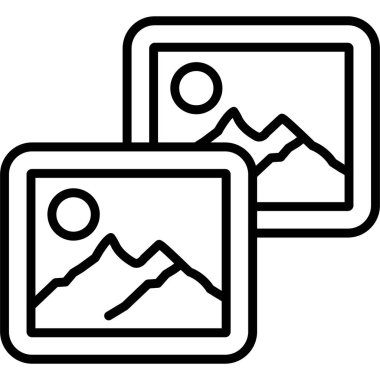 resim çerçeve simgesi, özet biçimi