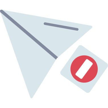 Posta simgesi yok. vektör illüstrasyonu