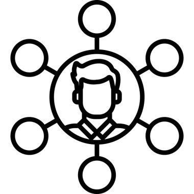 ağ bağlantısı simgesi ana hat biçiminde