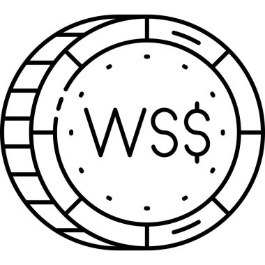 Para için. Web simgesi basit tasarım