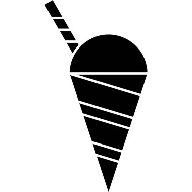 dondurma simgesi, vektör illüstrasyonu