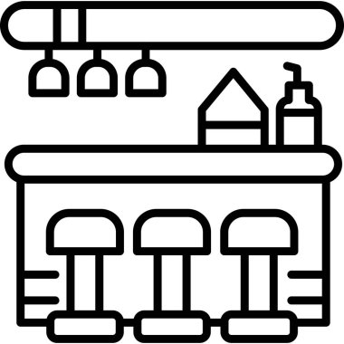 Bina. Web simgesi basit illüstrasyon