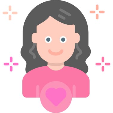 kupa simgesi olan kadın, vektör çizimi