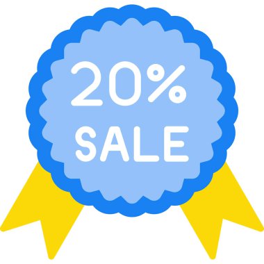 % 20 indirimli ağ etiketi düğmesi