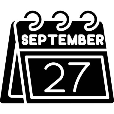 Bir takvim simgesinin illüstrasyonu