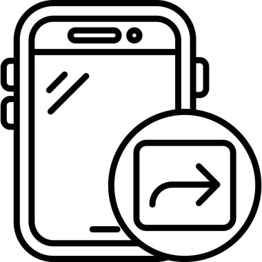 Telefon simgesi vektör illüstrasyonu