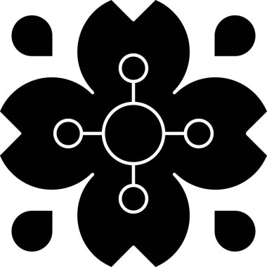 Çiçeğin vektör illüstrasyonu