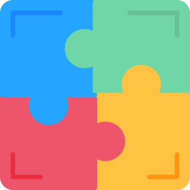 Bulmaca simgesi vektör çizimi