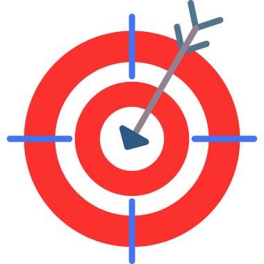 Hedef. Web simgesi basit illüstrasyon