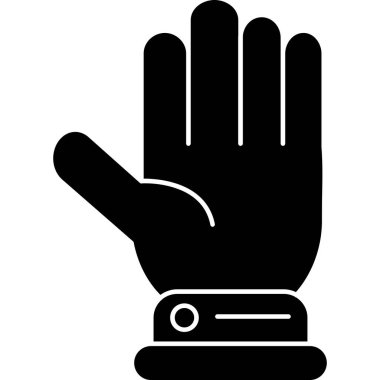 İnsan el simgesi vektör illüstrasyonu