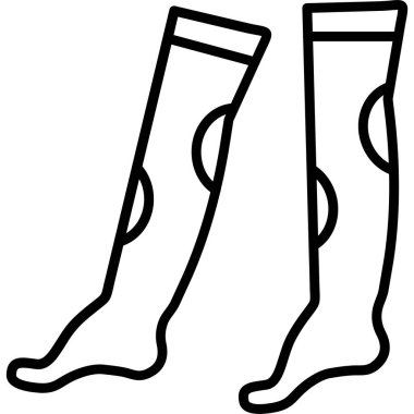 çorap simgesi vektör illüstrasyonu
