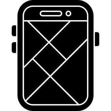Akıllı telefon simgesinin vektör illüstrasyonu