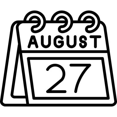 Takvim simgesinin vektör illüstrasyonu