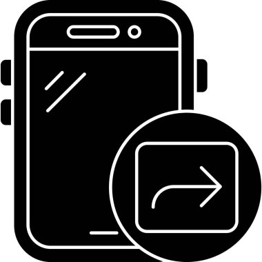 cep telefonu simgesi. vektör illüstrasyonu