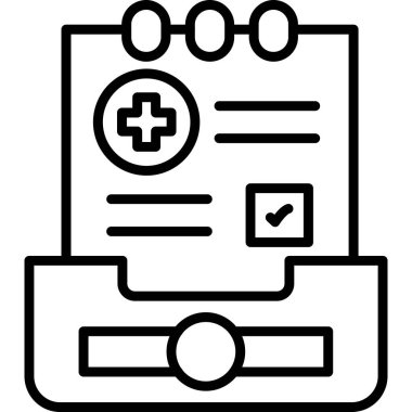 kontrol listesi tıbbi simgesi