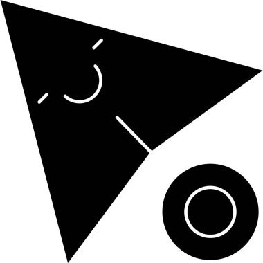 Ok. Web simgesi basit illüstrasyon