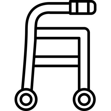 Merdiven. Web simgesi basit illüstrasyon