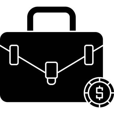 evrak çantası vektör simgesi tasarımı illüstrasyonu