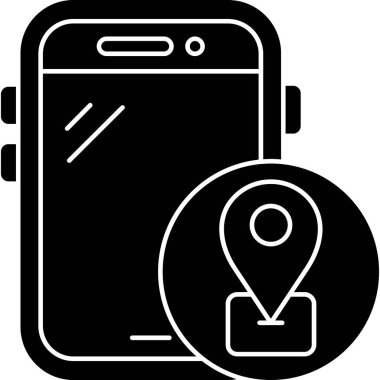 vektör gps konum simgesi