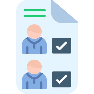 Onaylanan simge vektör çizimi tasarımı