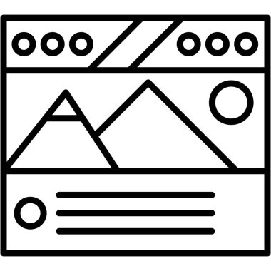 Harita simgesi. Web illüstrasyonu