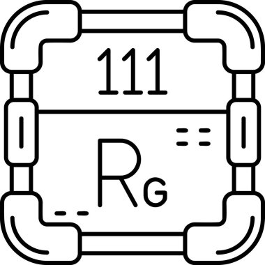 Bir harf simgesinin vektör illüstrasyonu