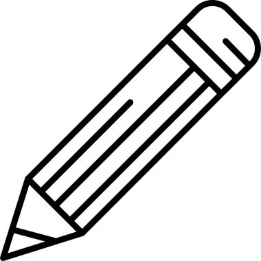 Kalem simgesi. vektör illüstrasyonu.