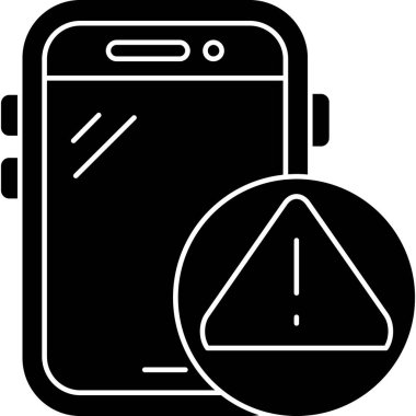 Cep telefonu simgesi, vektör illüstrasyonu