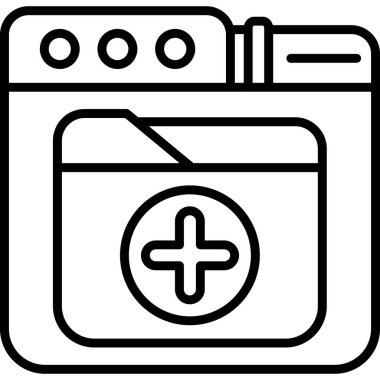 Tıbbi yardım. Web simgesi basit illüstrasyon