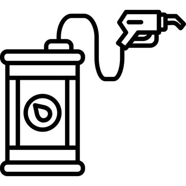 yakıt pompası simgesi, vektör illüstrasyonu